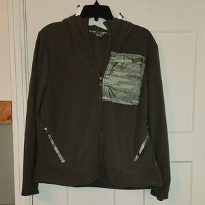 Free Country Olive Green Full-Zip Jacket